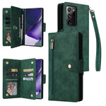 Rivetto Fibbia 9 carte Custodia per telefono in pelle a tre pieghe, For Samsung Galaxy Note10 Lite, For Samsung Galaxy Note10+, For Samsung Galaxy Note20 Ultra, For Samsung Galaxy S8