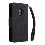 Rivetto Fibbia 9 carte Custodia per telefono in pelle a tre pieghe, For Samsung Galaxy S9, For Samsung Galaxy S9+, For Samsung Galaxy S10, For Samsung Galaxy S10 Lite 2020