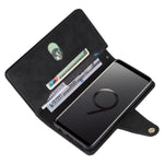 Rivetto Fibbia 9 carte Custodia per telefono in pelle a tre pieghe, For Samsung Galaxy S9, For Samsung Galaxy S9+, For Samsung Galaxy S10, For Samsung Galaxy S10 Lite 2020