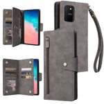 Rivetto Fibbia 9 carte Custodia per telefono in pelle a tre pieghe, For Samsung Galaxy S9, For Samsung Galaxy S9+, For Samsung Galaxy S10, For Samsung Galaxy S10 Lite 2020