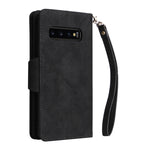 Rivetto Fibbia 9 carte Custodia per telefono in pelle a tre pieghe, For Samsung Galaxy S10+, For Samsung Galaxy S10e, For Samsung Galaxy S20, For Samsung Galaxy S20 FE 5G
