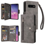 Rivetto Fibbia 9 carte Custodia per telefono in pelle a tre pieghe, For Samsung Galaxy S10+, For Samsung Galaxy S10e, For Samsung Galaxy S20, For Samsung Galaxy S20 FE 5G