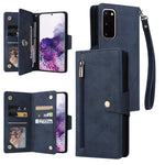 Rivetto Fibbia 9 carte Custodia per telefono in pelle a tre pieghe, For Samsung Galaxy S10+, For Samsung Galaxy S10e, For Samsung Galaxy S20, For Samsung Galaxy S20 FE 5G
