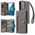 Rivetto Fibbia 9 carte Custodia per telefono in pelle a tre pieghe, For Samsung Galaxy S10+, For Samsung Galaxy S10e, For Samsung Galaxy S20, For Samsung Galaxy S20 FE 5G