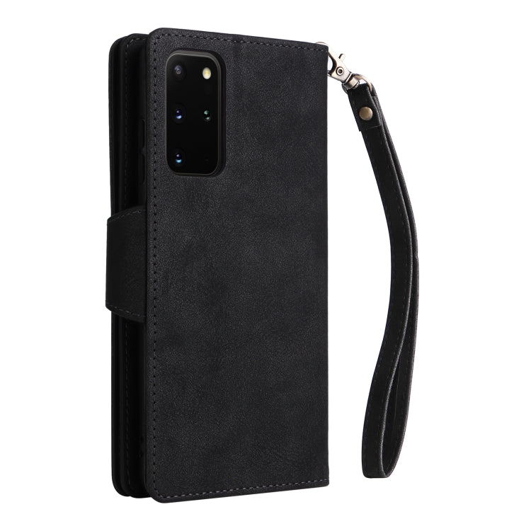 Rivetto Fibbia 9 carte Custodia per telefono in pelle a tre pieghe, For Samsung Galaxy S20+, For Samsung Galaxy S21 5G, For Samsung Galaxy S21 FE 5G, For Samsung Galaxy S21+