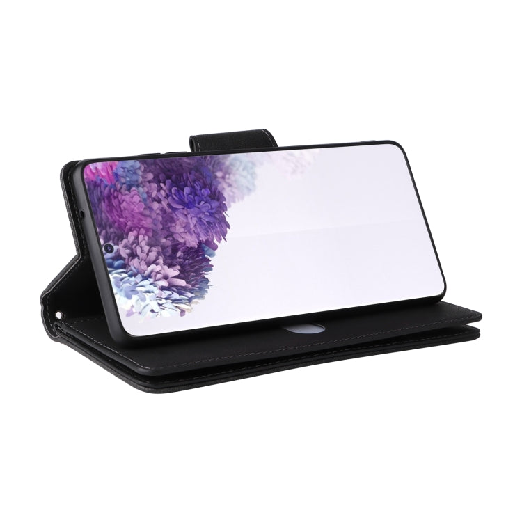 Rivetto Fibbia 9 carte Custodia per telefono in pelle a tre pieghe, For Samsung Galaxy S20+, For Samsung Galaxy S21 5G, For Samsung Galaxy S21 FE 5G, For Samsung Galaxy S21+