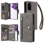 Rivetto Fibbia 9 carte Custodia per telefono in pelle a tre pieghe, For Samsung Galaxy S20+, For Samsung Galaxy S21 5G, For Samsung Galaxy S21 FE 5G, For Samsung Galaxy S21+