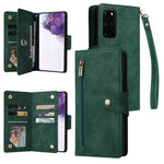Rivetto Fibbia 9 carte Custodia per telefono in pelle a tre pieghe, For Samsung Galaxy S20+, For Samsung Galaxy S21 5G, For Samsung Galaxy S21 FE 5G, For Samsung Galaxy S21+