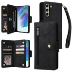 Rivetto Fibbia 9 carte Custodia per telefono in pelle a tre pieghe, For Samsung Galaxy S20+, For Samsung Galaxy S21 5G, For Samsung Galaxy S21 FE 5G, For Samsung Galaxy S21+