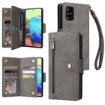 Rivetto Fibbia 9 carte Custodia per telefono in pelle a tre pieghe, For Samsung Galaxy A52 5G, For Samsung Galaxy A70/A70S, For Samsung Galaxy A71, For Samsung Galaxy A71 5G