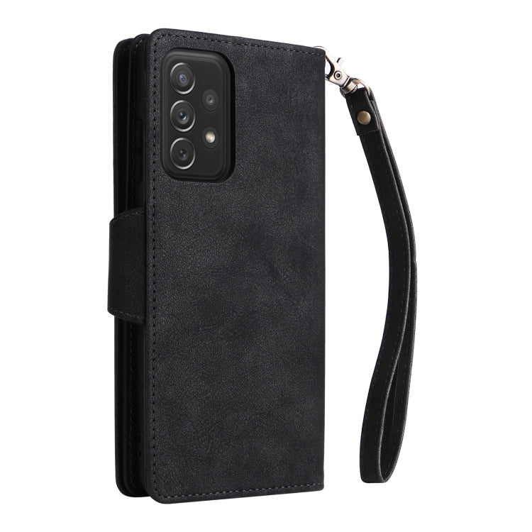 Rivetto Fibbia 9 carte Custodia per telefono in pelle a tre pieghe, For Samsung Galaxy A72, For Samsung Galaxy A82, For Samsung Galaxy Note9, For Samsung Galaxy Note10