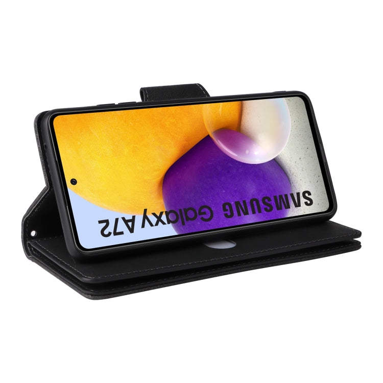 Rivetto Fibbia 9 carte Custodia per telefono in pelle a tre pieghe, For Samsung Galaxy A72, For Samsung Galaxy A82, For Samsung Galaxy Note9, For Samsung Galaxy Note10