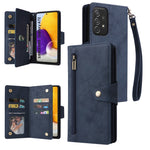 Rivetto Fibbia 9 carte Custodia per telefono in pelle a tre pieghe, For Samsung Galaxy A72, For Samsung Galaxy A82, For Samsung Galaxy Note9, For Samsung Galaxy Note10