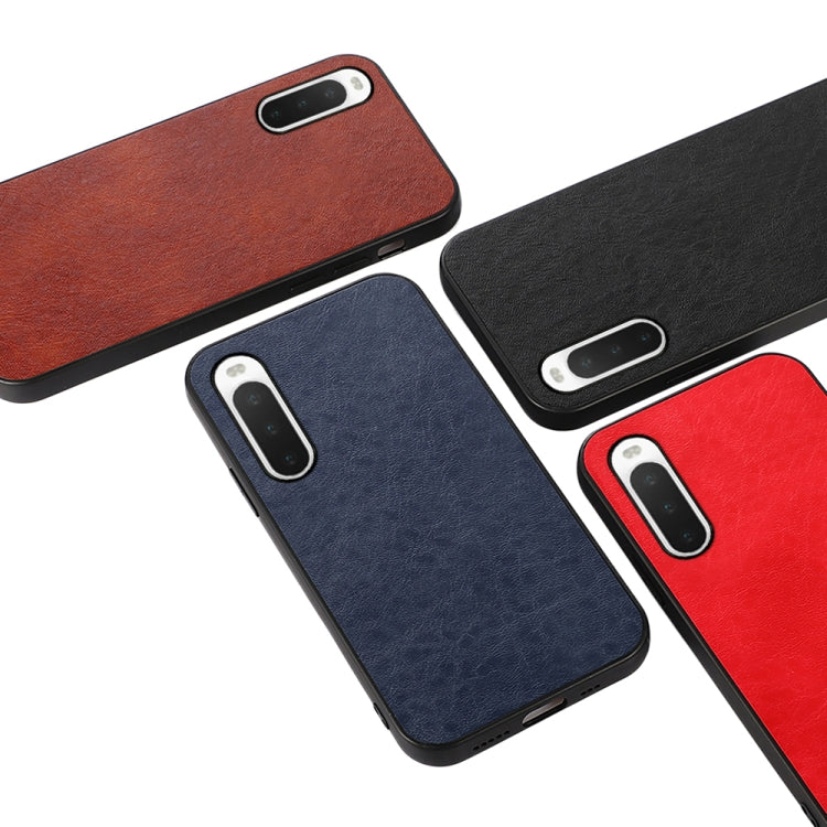 Custodia per telefono in pelle antiurto con texture Crazy Horse, For Sony Xperia 10 IV, For Sony Xperia Ace III