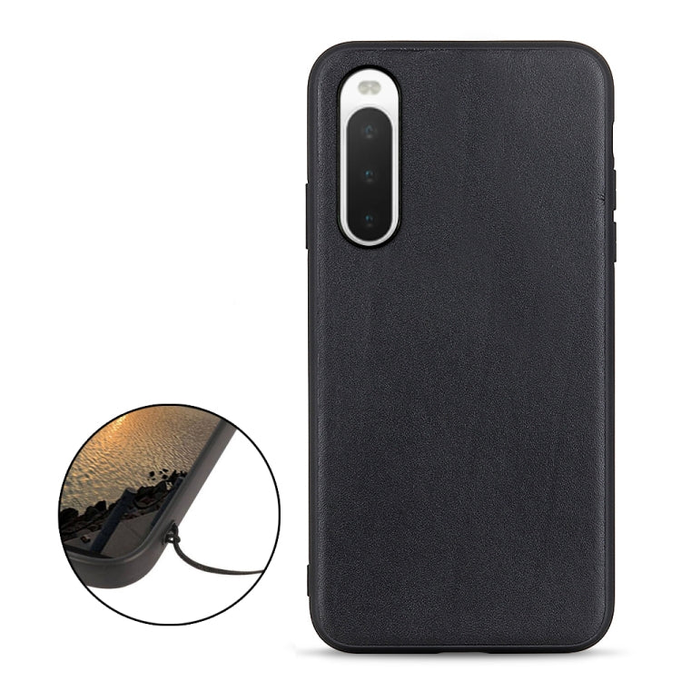 Custodia per telefono in pelle con trama di pecora, For Sony Xperia 10 IV, For Sony Xperia Ace III