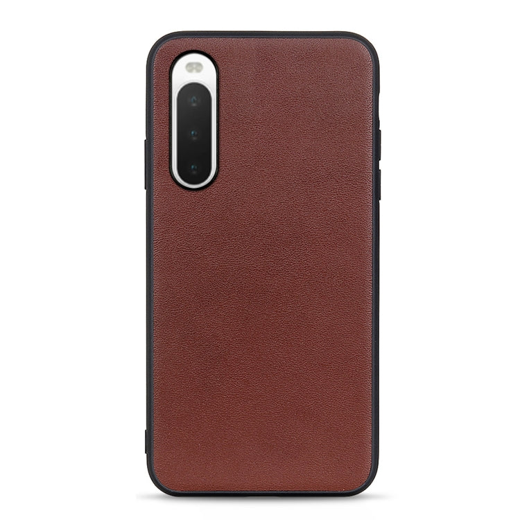 Custodia per telefono in pelle con trama di pecora, For Sony Xperia 10 IV, For Sony Xperia Ace III