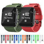 Cinturino in silicone con fibbia nera per Garmin Forerunner 35
