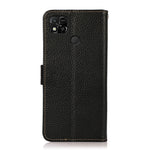 KHAZNEH Custodia per telefono RFID in vera pelle Litchi magnetica laterale, For Xiaomi Redmi 10A, For Sony Xperia Ace III, For Kyocera Android One S9, For Samsung Galaxy F23 / M23