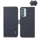 KHAZNEH Custodia per telefono RFID in vera pelle Litchi magnetica laterale, For Xiaomi Redmi 10A, For Sony Xperia Ace III, For Kyocera Android One S9, For Samsung Galaxy F23 / M23