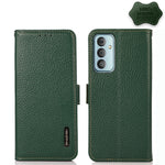 KHAZNEH Custodia per telefono RFID in vera pelle Litchi magnetica laterale, For Xiaomi Redmi 10A, For Sony Xperia Ace III, For Kyocera Android One S9, For Samsung Galaxy F23 / M23