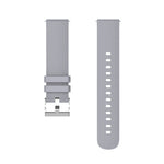 Cinturino per orologio in silicone con fibbia in argento butterato per Huawei Watch / Samsung Galaxy Watch, 20mm, 22mm
