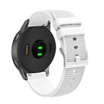 Cinturino per orologio in silicone con fibbia in argento butterato per Huawei Watch / Samsung Galaxy Watch, 20mm, 22mm