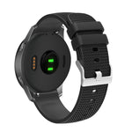 Cinturino per orologio in silicone con fibbia in argento butterato per Huawei Watch / Samsung Galaxy Watch, 20mm, 22mm