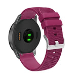 Cinturino per orologio in silicone con fibbia in argento butterato per Huawei Watch / Samsung Galaxy Watch, 20mm, 22mm