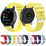 Cinturino per orologio in silicone con fibbia in argento butterato per Huawei Watch / Samsung Galaxy Watch, 20mm, 22mm