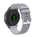 Cinturino per orologio in silicone con fibbia in argento butterato per Huawei Watch / Samsung Galaxy Watch, 20mm, 22mm