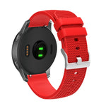 Cinturino per orologio in silicone con fibbia in argento butterato per Huawei Watch / Samsung Galaxy Watch, 20mm, 22mm