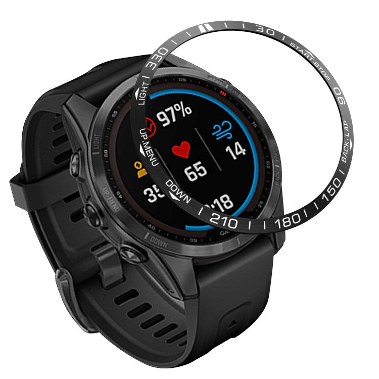 Copertura dell'anello della lunetta del quadrante dello smartwatch, For Garmin Fenix 7, For Garmin Fenix 7S