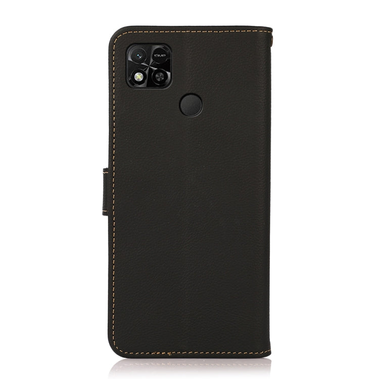 Custodia portafoglio in pelle RFID per Xiaomi Redmi 10A