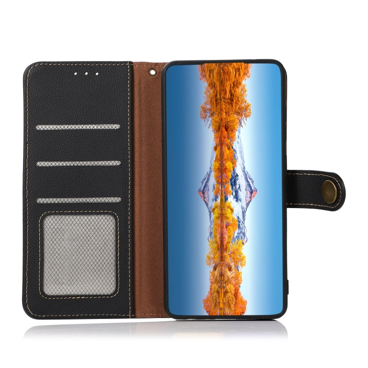 Custodia portafoglio in pelle RFID per Xiaomi Redmi 10A