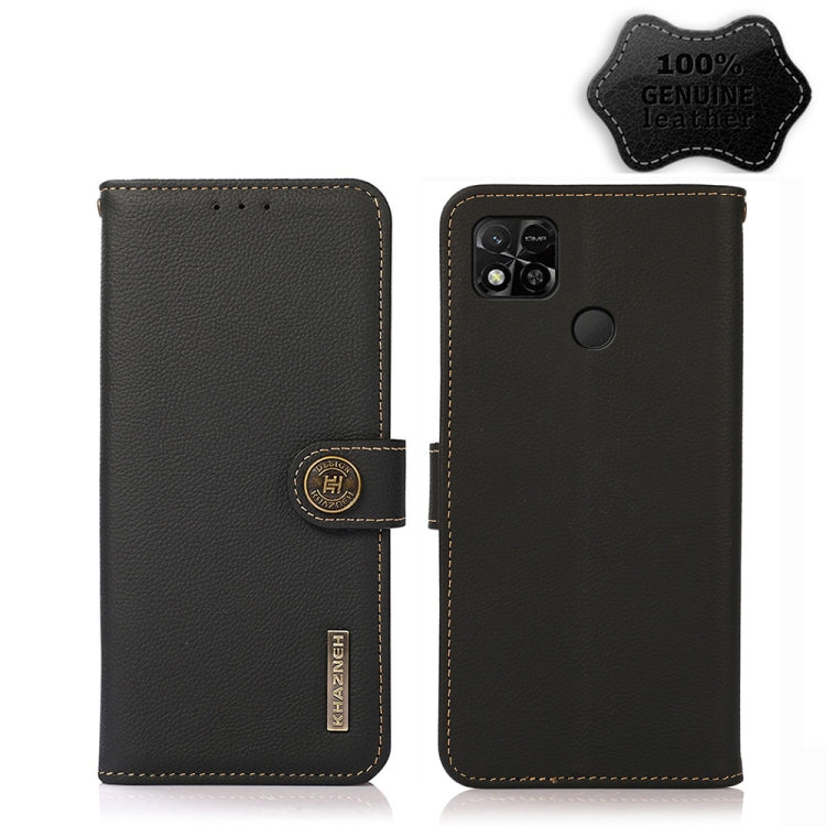 Custodia portafoglio in pelle RFID per Xiaomi Redmi 10A