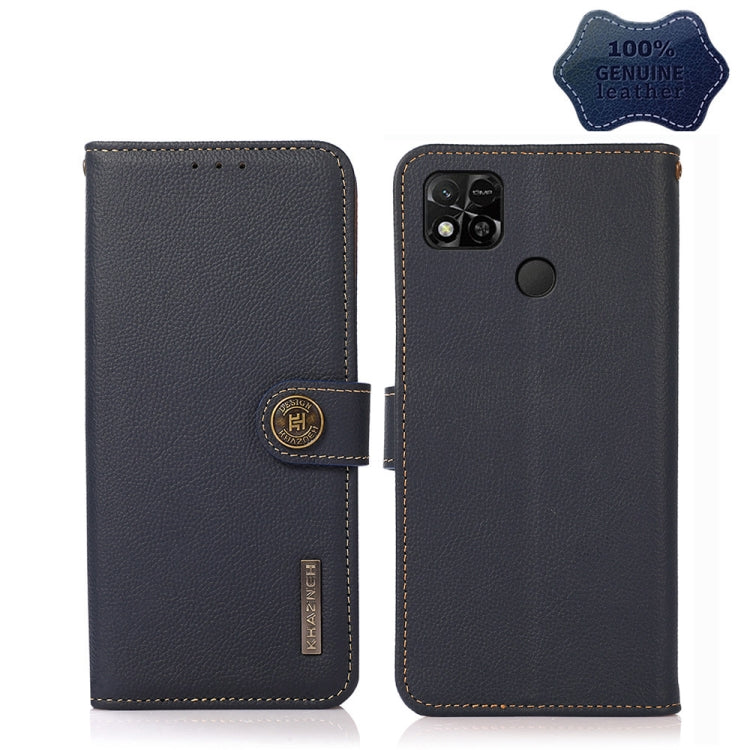 Custodia portafoglio in pelle RFID per Xiaomi Redmi 10A