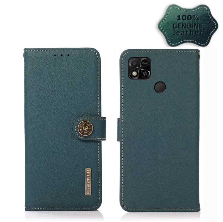 Custodia portafoglio in pelle RFID per Xiaomi Redmi 10A
