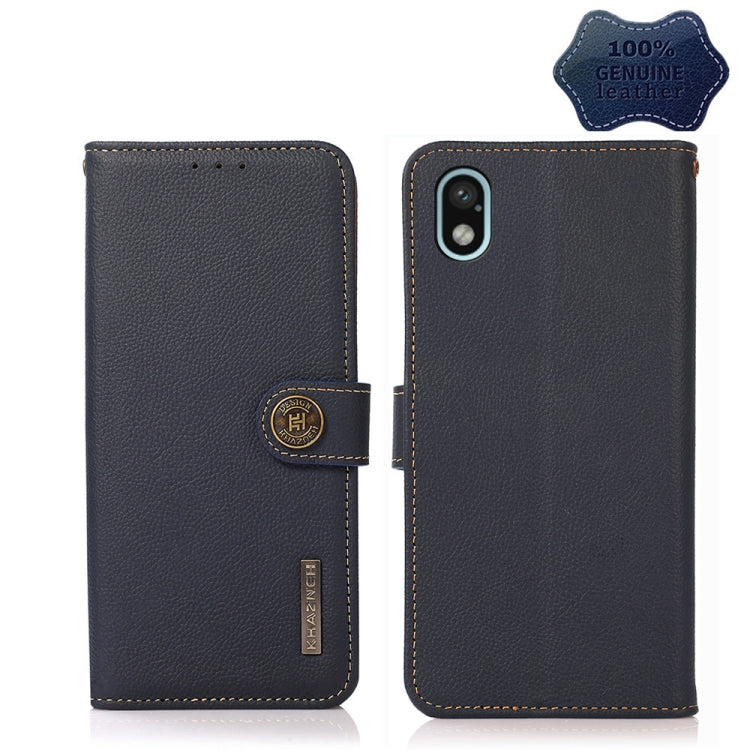 Custodia portafoglio in pelle RFID per Xiaomi Redmi 10A