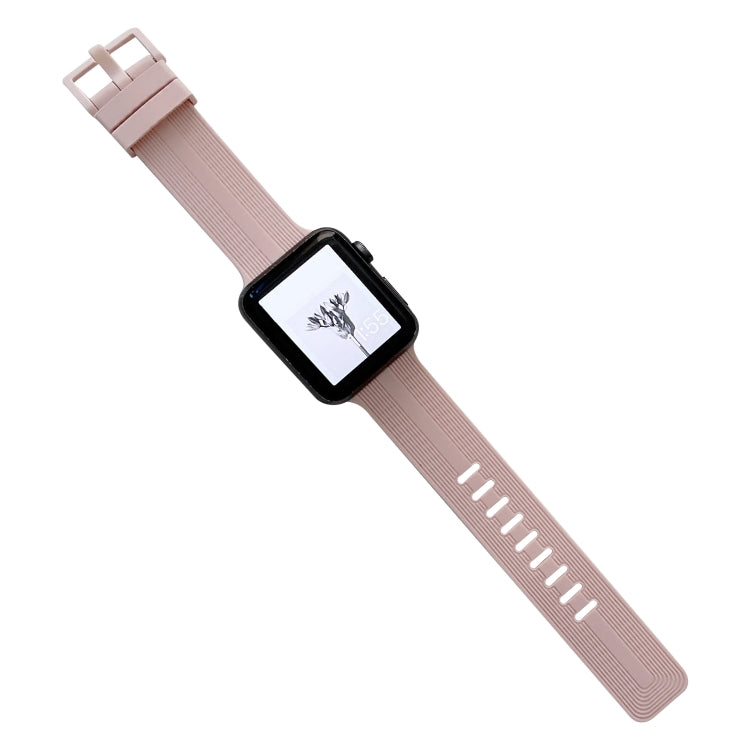 Cinturino in silicone con filo per la serie Apple Watch, 7 41mm / 6&SE&5&4 40mm / 3&2&1 38mm, 7 45mm / 6&SE&5&4 44mm / 3&2&1 42mm