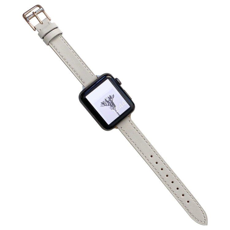 Cinturino in pelle liscia per Apple Watch 38-45mm
