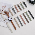 Cinturino in pelle liscia per Apple Watch 38-45mm