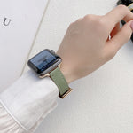 Cinturino in pelle liscia per Apple Watch 38-45mm