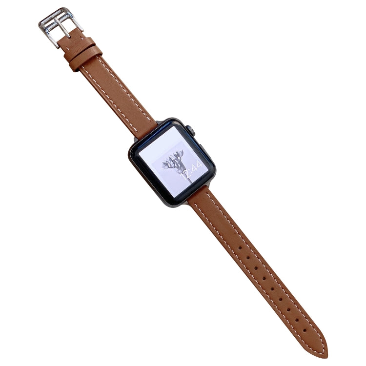 Cinturino in pelle liscia per Apple Watch 38-45mm