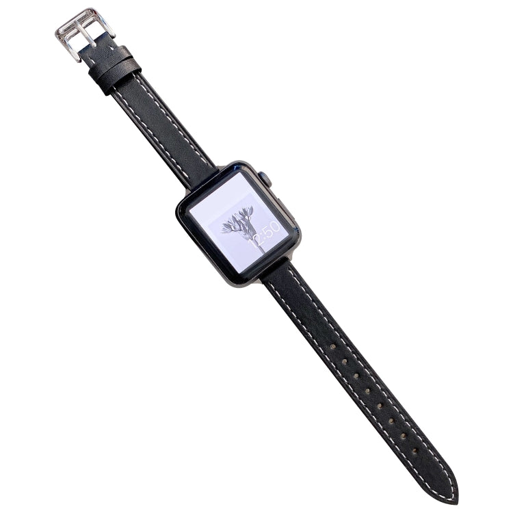 Cinturino in pelle liscia per Apple Watch 38-45mm