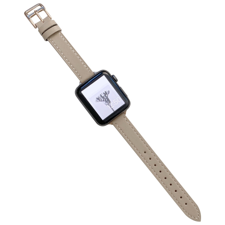 Cinturino in pelle liscia per Apple Watch 38-45mm
