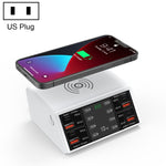Caricabatterie 9 in 1 100W con 4 USB-C PD e wireless
