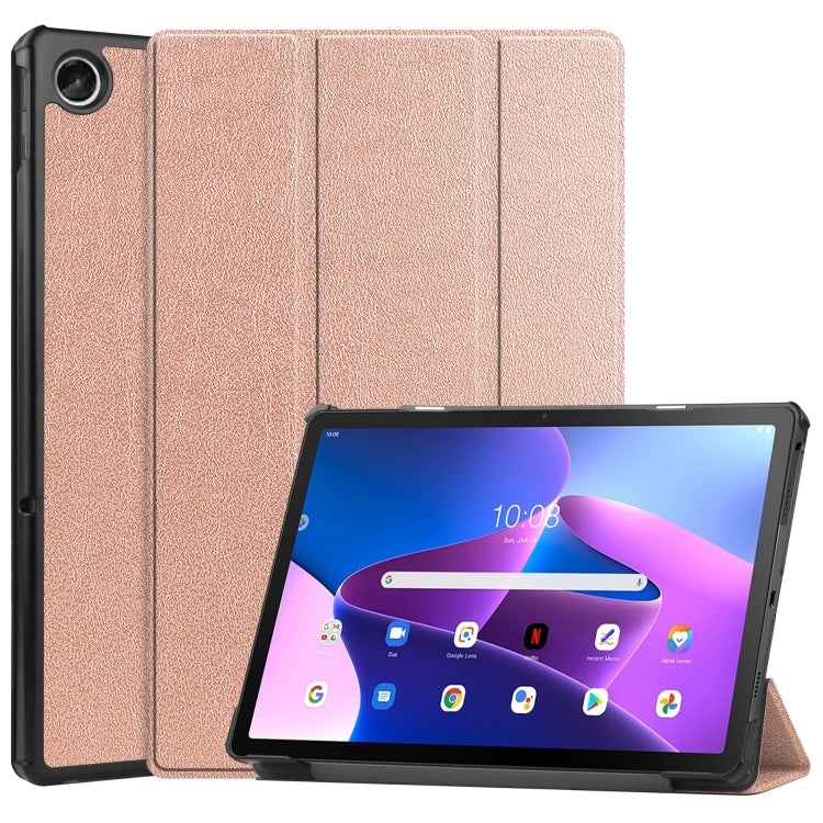 Custodia per tablet in pelle intelligente con supporto a 3 pieghe Custer Texture, For Lenovo Tab M10 Plus 10.6 3rd Gen 2022