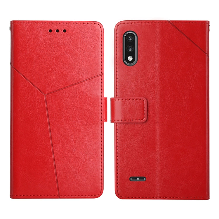 Custodia per telefono in pelle flip orizzontale con cuciture a Y, For LG K22, For LG K42, For LG K52 / K62, For LG Velvet 2 Pro