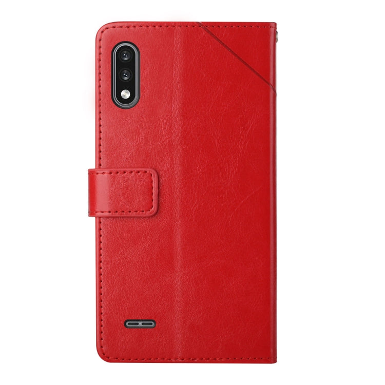 Custodia per telefono in pelle flip orizzontale con cuciture a Y, For LG K22, For LG K42, For LG K52 / K62, For LG Velvet 2 Pro