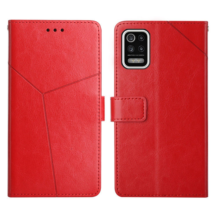 Custodia per telefono in pelle flip orizzontale con cuciture a Y, For LG K22, For LG K42, For LG K52 / K62, For LG Velvet 2 Pro